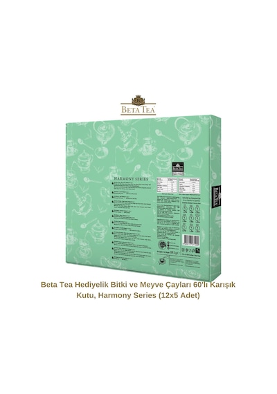 Beta Tea Hediyelik Bitki Ve Meyve Çayları 60'lı Karışık Kutu, Harmony Series 12x5 Adet