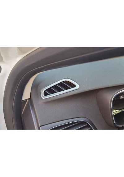 Renault Megane Havalandırma Çerçevesi Üst Konsol - Krom Taşlı 2 Parça Hb/sd 2016+