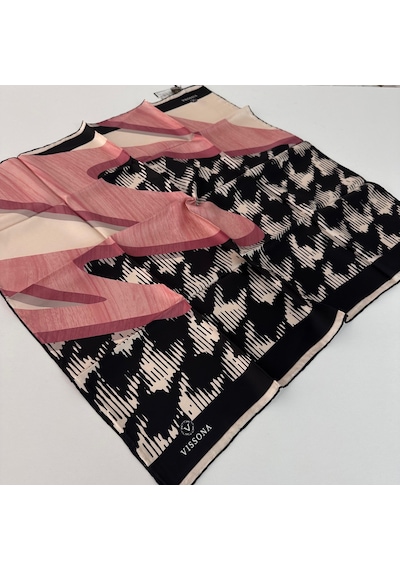 Vissona Twill İpek Eşarp Ipk3505-24306 Çok Renkli