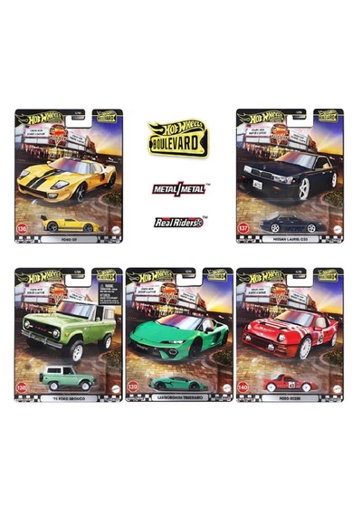 Hot Wheels Premium 1/64 Boulevard 2025 5li Set 136-140