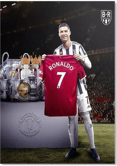 Cakasepetim Cristiano Ronaldo Formasını Ve Kupaları Gösteriyor Ahşap Mdf Tablo
