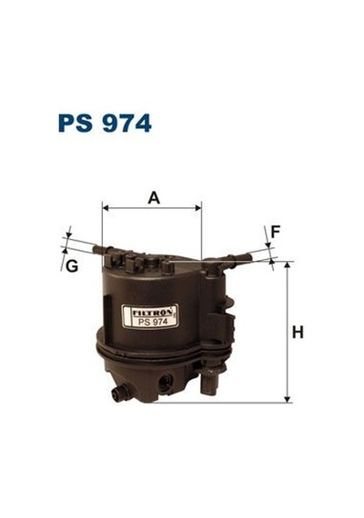 FILTRON PS974 Yakit Filtresi ( Citroen Nemo-C3-C2 1.4 Hdi-/Peugeot:Bipper-307-207-206/Ford:Fusion-Fiesta 1.4Tdci) 1148119 (WA854796)