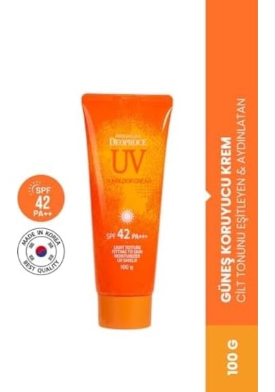 Deoproce Cilt Tonunu Eşitleyen Ve Aydınlatan Yüksek Koruma Faktörlü Güneş Kremi 100g Uv Sunblock Cream