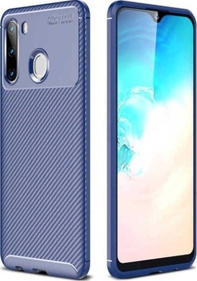 Samsung Uyumlu Galaxy A21 Kılıf Zore Negro Silikon Kapak Lacivert