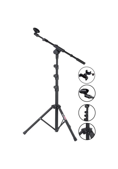 Lastvoice Ms07m Yüksek Kaliteli Tripod Mikrofon Standı Telefon Tutucu Dahil