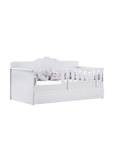 Yavrulu Karyola, Flower Yavrulu Montessori Karyola - Gri + 1 Adet Comfort Yatak Beyaz-90 X 190 Yavrulu Karyola, Flower Yavrulu Montessori Karyola - Gri + 1 Adet Comfort Yatak Beyaz-90 X 190