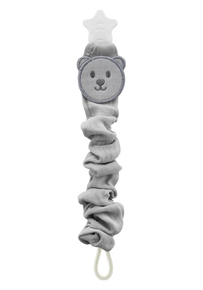 Babyjem Bürümcüklü Emzik Askısı Gri