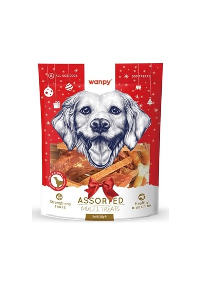 Wanpy Karışık Yılbaşı M-02h Köpek Ödülü 300 G