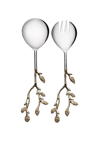 Korkmaz Flora 2 Parça Salata Servis Seti A8735-5 Gri