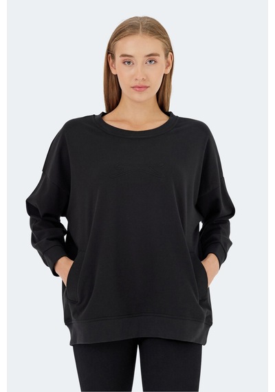 Slazenger Vıkentı Sw 2 Li Set Kadın Sweatshırt Beyaz - Siyah