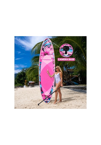 Pınk Flower Şişme Sup Board/stand Up Paddle Board 350x85x15 Cm 1 Yıl Garanti