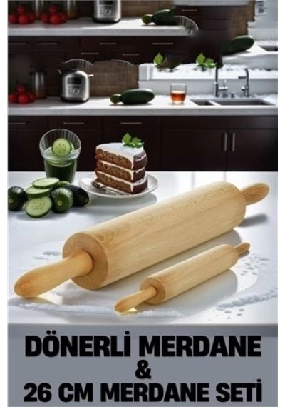 Kendinden Dönerli Merdane 2 Li Set Fabelle Design