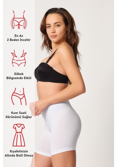 Beyaz Mı Emay 3003 Soft Paçalı Boxer Beyaz