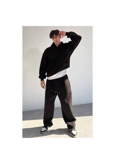 Zaee Basic Oversize Hoodie siyah