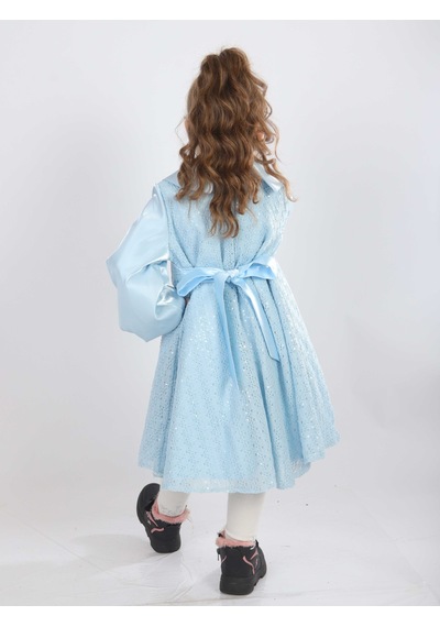 Xo Kids Kız Çocuk Elbise 2-6 Yaş 26471 MAvi