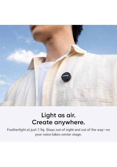 Insta360 Mic Air Verici, 7.9g Ultra Hafif, Kablosuz Mikrofon X5/x4/x4 Air/ace Pro 2/go Ultra, Gürültü Engelleme, Vlog, Akış
