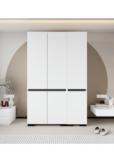 Floransa 6 Kapılı Flr-ırf Beyaz- Antrasit Gardırop-çok Amaçlı Dolap-yüklük Antrasit - Beyaz Floransa 6 Kapılı Flr-ırf Beyaz- Antrasit Gardırop-çok Amaçlı Dolap-yüklük Antrasit - Beyaz