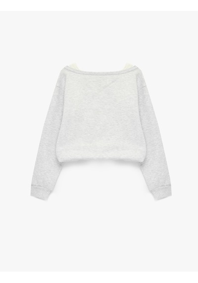 Koton Şardonlu Rahat Kalıp Bisiklet Yaka Uzun Kollu Katmanlı Baskılı Sweatshirt Kar Melanj 7wal10517ık Gri Melanj Koton Şardonlu Rahat Kalıp Bisiklet Yaka Uzun Kollu Katmanlı Baskılı Sweatshirt Kar Melanj 7wal10517ık Gri Melanj
