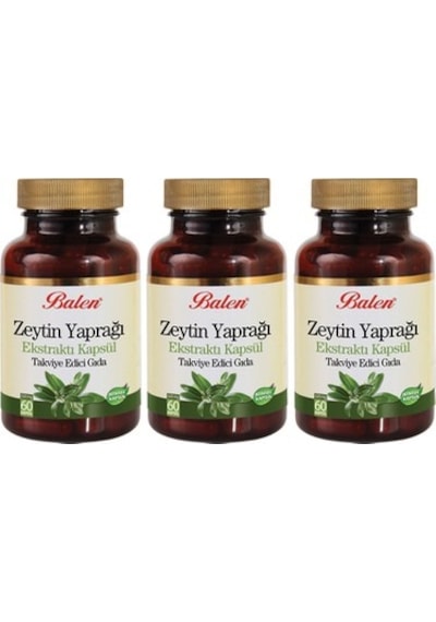 Balen Zeytin Yaprağı Ekstrat Kapsül 620Mg 60 - 3 Adet