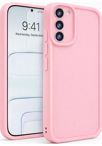Samsung Galaxy S20 Fe Ve S20 Lite Uyumlu Kamera Çıkıntılı Mat Silikon Telefon Kılıfı Pembe