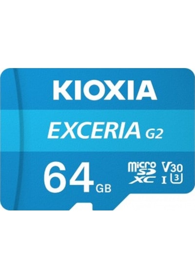 Kioxia Exceria GX 64 GB Microsdxc Hafıza Kartı - Uhs-ı V30 U3 A1 + Sd Adaptör 4K Video Çekim Desteği