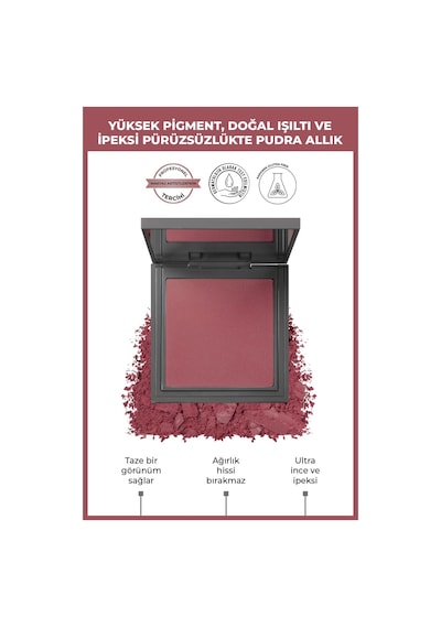 Alix Avien İpeksi Allık - Powder Blush 110 Passionate Pink
