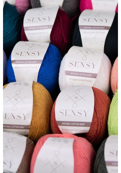 Sensy Premium Amigurumi Ipi Punch Panç Baby Soft Cotton 50 Gr Örgü Ip Yeşil