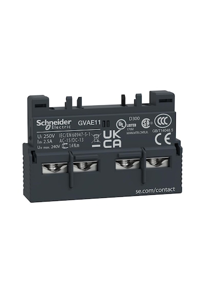 Schneider Electric Gvae1 Tesys Deca 1 Yardımcı Kontak Bloğu - 1Na + 1Nk