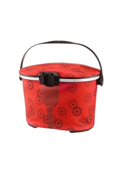 Ortlieb F79802 Up-Town City Gidon Çantası 17.5L Kırmızı-Çiçek Desen