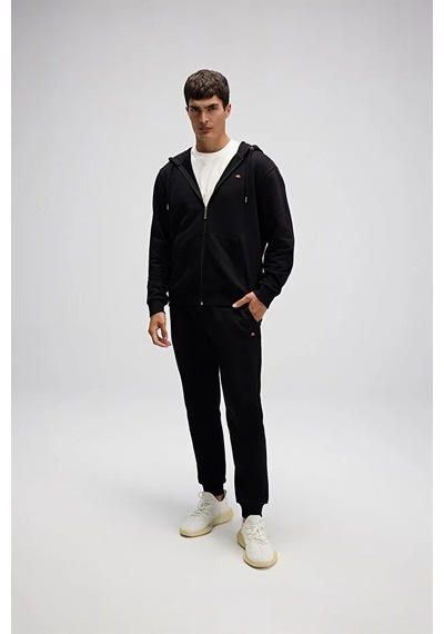 Ellesse Erkek Fermuarlı Kapüşonlu Sweat Em581-bk Siyah