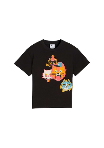 Puma Puma Moody Cat Tee Unisex Çocuk Siyah Tişört 28605 SIYAH