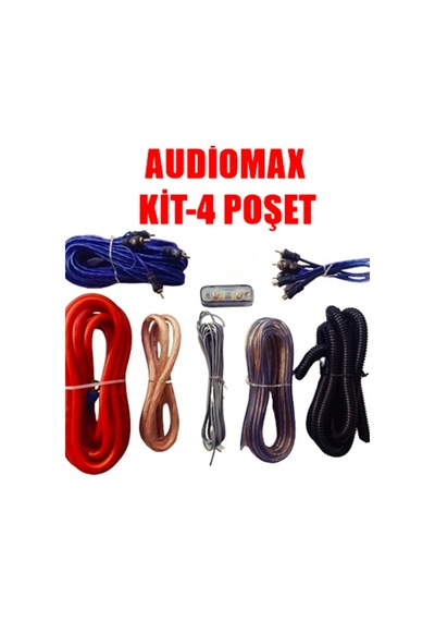 Audiomax Netex Kablo Seti 4 AWG Amfi Kablo Seti MX-Kit 4 Poşet