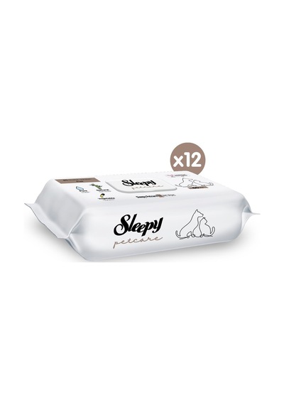 Sleepy Petcare Evcil Hayvan Islak Havlusu 12 x 60 Yaprak