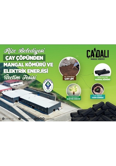 Çaydalı Mangal Kömürü Çaydalı Sıkma Mangal Kömürü 1,5 Kg Siyah