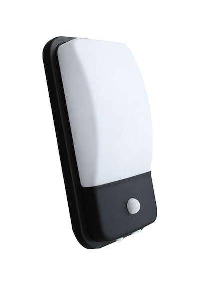 Ack Ah07-05431 20w Sensörlü Led Duvar Apliği Siyah Kasa Ip44 6500