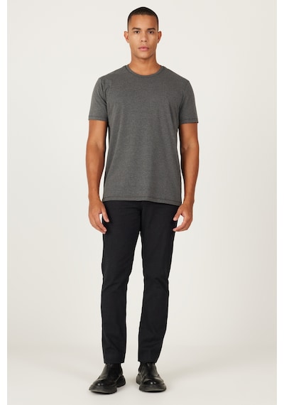 Erkek Antrasıt Melanj 360 Derece Her Yöne Esneyen Slim Fit Bisiklet Yaka Tişört Antrasit Melanj Erkek Antrasıt Melanj 360 Derece Her Yöne Esneyen Slim Fit Bisiklet Yaka Tişört Antrasit Melanj