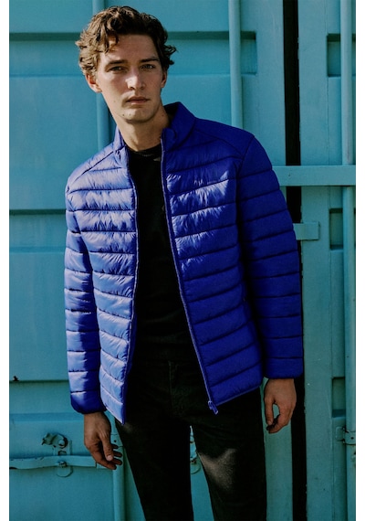 Ac&Co / Altınyıldız Classics Standart Fit Normal Kesim Dik Yaka Erkek Mont - Lacivert