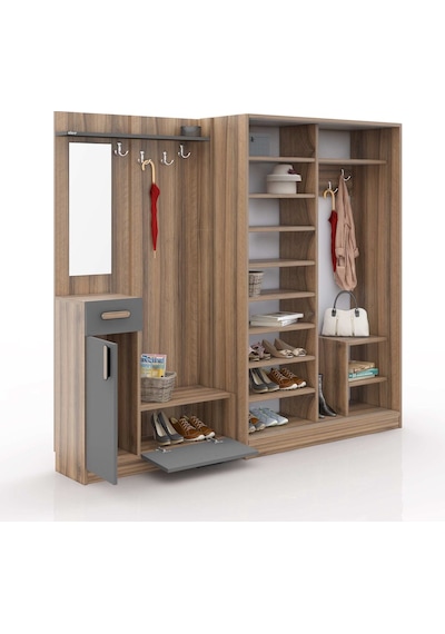 Abre Vm-36300 Antrasit Vestiyer Portmanto Diğer