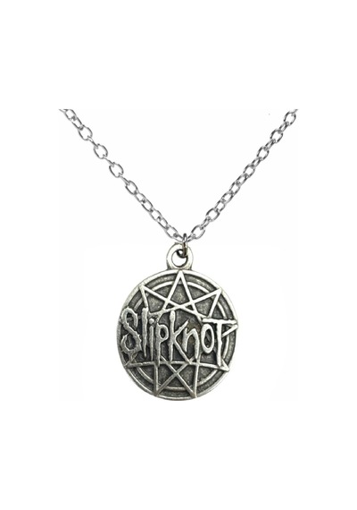 Slipknot Yuvarlak Metal Kolye 60 Cm Zincirli Rock & Metal Takı Çok renkli