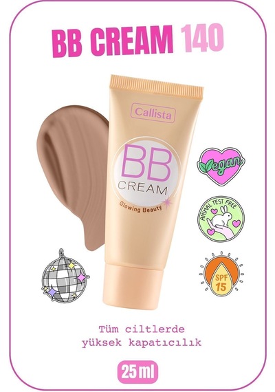 Callista Bb Cream Spf 15 Yoğun Kapatıcı Bb Krem - 140 Orta Bej