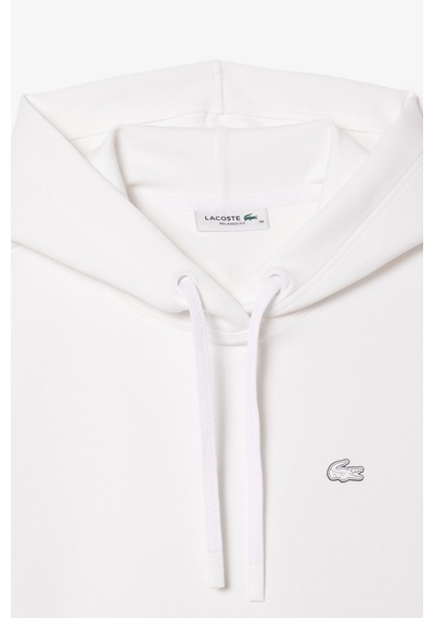 Lacoste Womens Relaxed Fit Sweatshirt Rahat Kesim Kapüşonlu Kadın Sweatshirt Beyaz