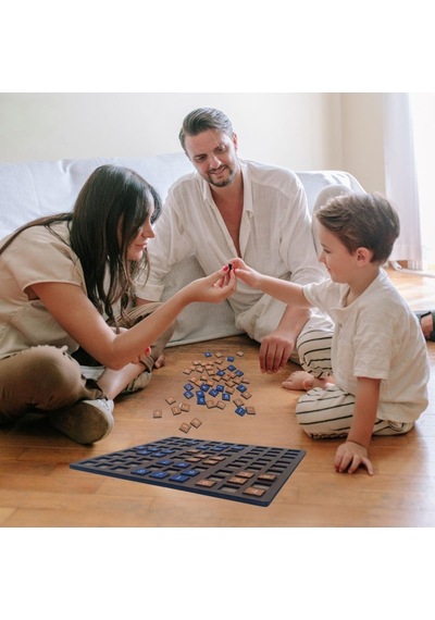 Beeri 9 Bölümlü Ahşap Sudoku Eğitici Oyun Seti