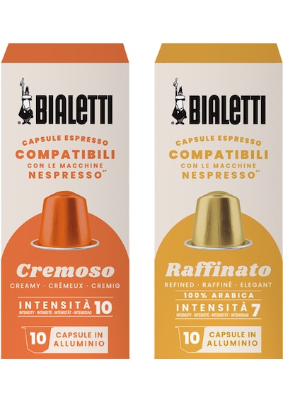 Bialetti Nespresso Uyumlu Kapsül Kahve Cremoso Ve Raffinato 20 Adet Kapsül Kahve