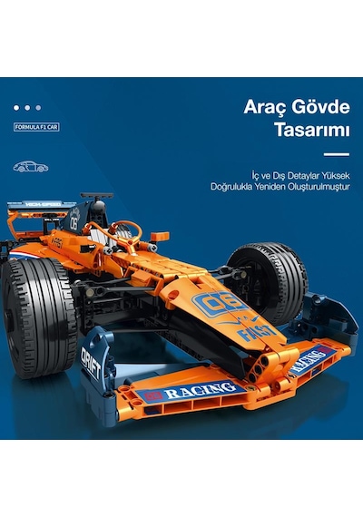 Reobrix Technic 11006-d Mclaren Formula F1 Araba Kumanda&motor Yaratıcı Yapı Blok Seti Building Blocks - 928 Parça