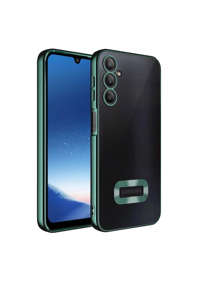 Galaxy Uyumlu A24 Kılıf Kamera Lens Korumalı Logo Gösteren İnce Hafif Pazarplus Gümüş