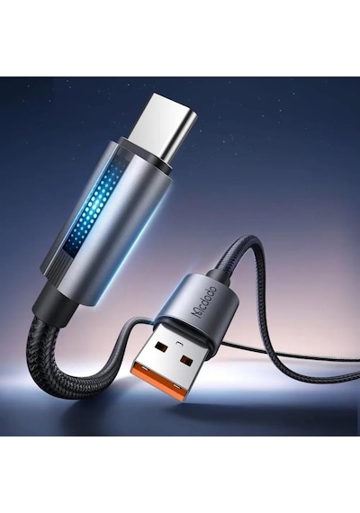 Mcdodo Ca-5180 Usb Typec Led Işıklı Şarj Data Kablo 1.2m