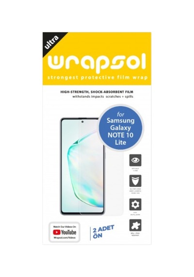 Galaxy Note 10 Lite Ekran Koruyucu 1+1 Ön Poliüretan Film