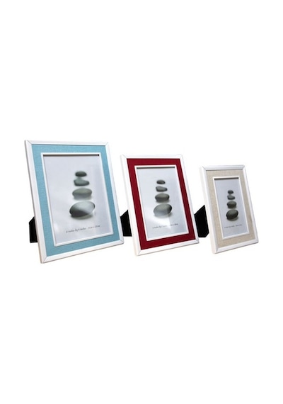 13X18 Koton Desenli Metal Fotoğraf Çerçevesi