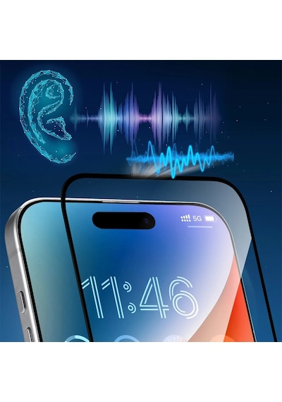Joyroom Apple iPhone Uyumlu  14 Pro Max/16 Plus 3d Hayalet Gorilla Cam Ekran Koruyucu