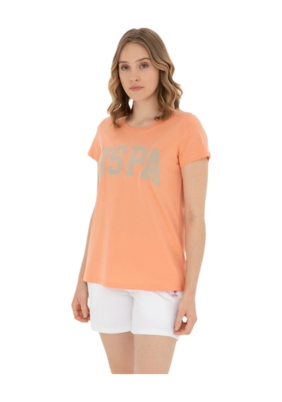 U.S. Polo Assn. Kadın Basic Tişört 1804839 Somon U.S. Polo Assn. Kadın Basic Tişört 1804839 Somon